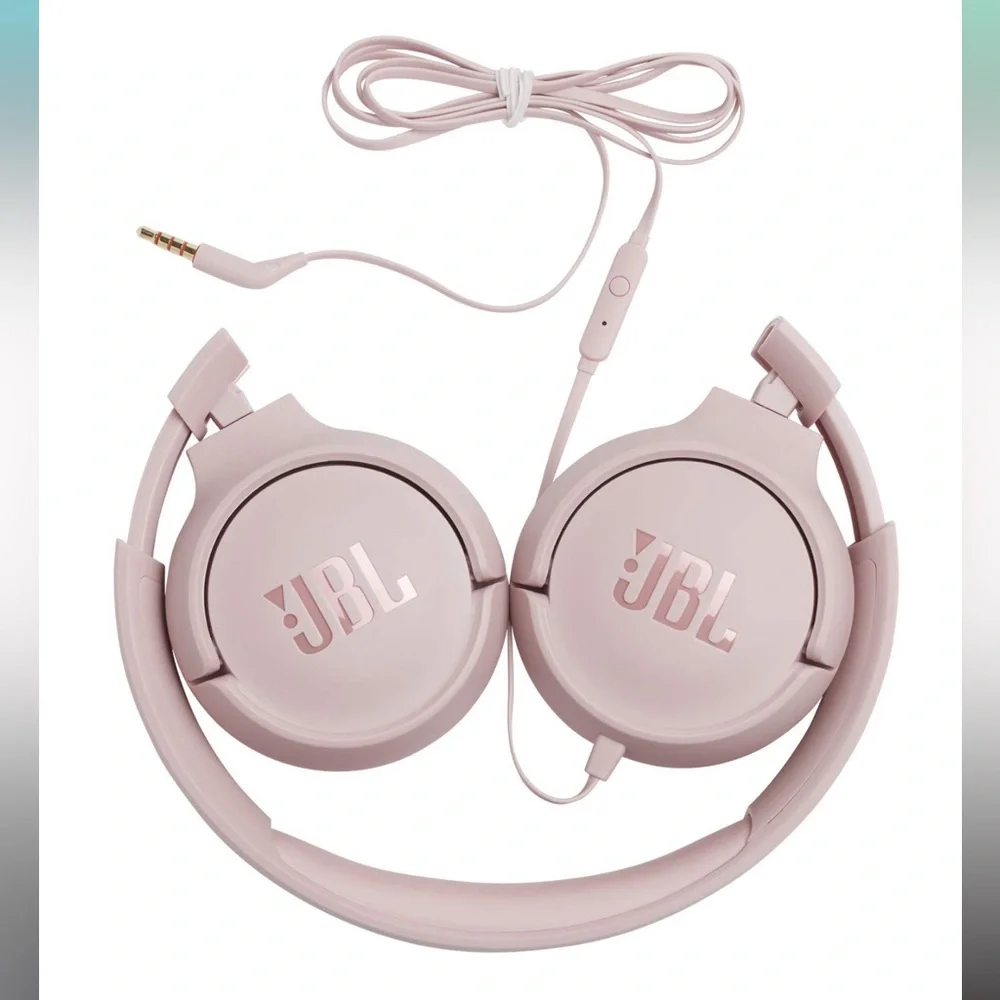 JBL TUNE 500 - Wired On-Ear Headphones - pink